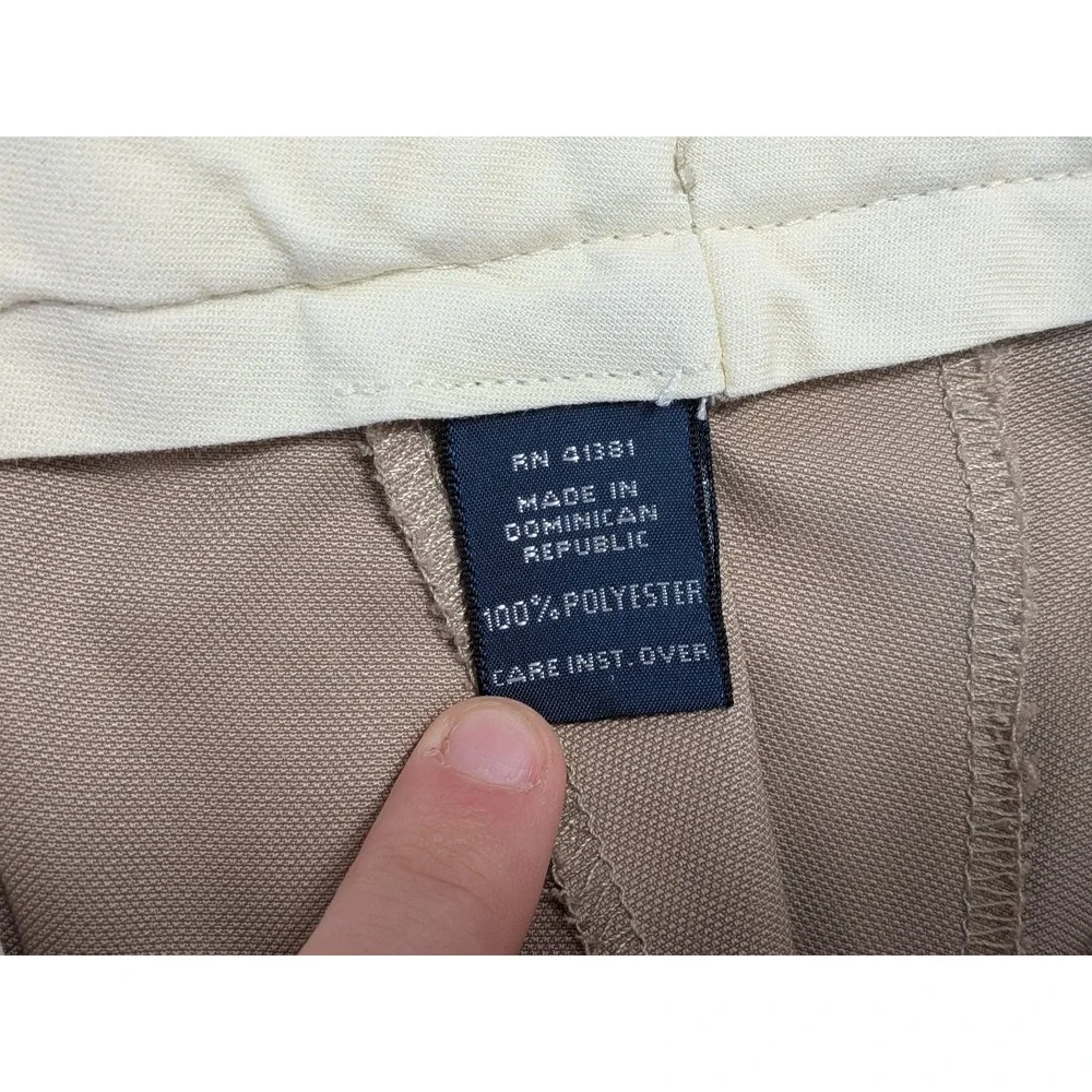 Polo Ralph Lauren Men's Khaki Pleated Dress Pants Cuffed 36x32 Lightweight Prep
